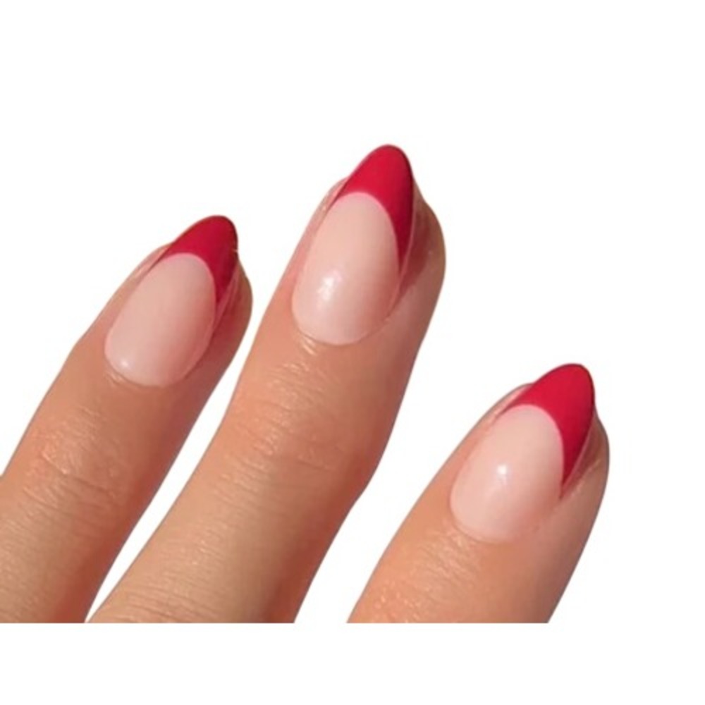 Glamnetic Rose Garden Press-On Nails Short Round Red French Tip- New in Box - Picture 3 of 3